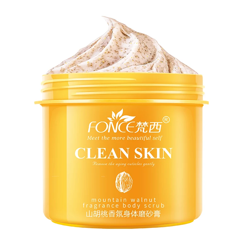 Скрабы для тела Fonce Hickory с ароматом 250 г крем-пилинг маслом Ши омоложение
