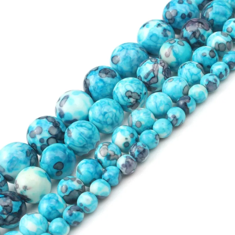 Natural Blue Rain Flower Stone Beads Round Loose Beads For Jewelry Making Accessories 4 6 8 10 12mm DIY Necklace Bracelet 15inch
Natural Blue Rain Flower Stone Beads Round Loose Beads For Jewelry Making Accessories 4 6 8 10 12mm DIY Necklace Bracelet 15inch