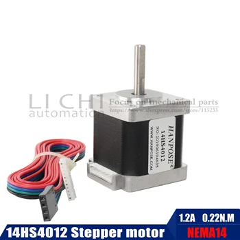 for CNC engraving milling machine 14HS4012 Nema14 Step Motor 0.22Nm(25.5oz.in) 4-lead 35X40mm Nema14 Step Motor
for CNC engraving milling machine 14HS4012 Nema14 Step Motor 0.22Nm(25.5oz.in) 4-lead 35X40mm Nema14 Step Motor