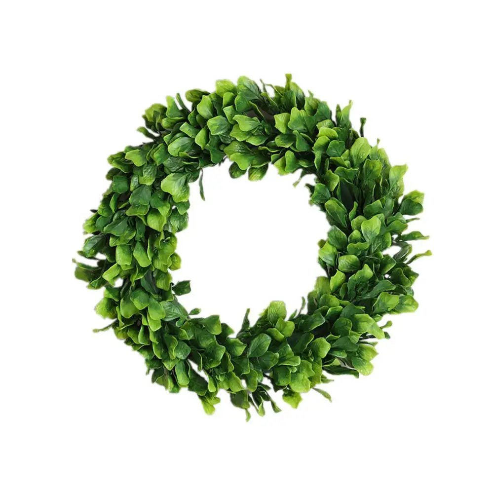 DishyKooker 40cm Simulate Green Leaves Wreath Ornament Door Window Pendant for Wedding Chair Decor
DishyKooker 40cm Simulate Green Leaves Wreath Ornament Door Window Pendant for Wedding Chair Decor