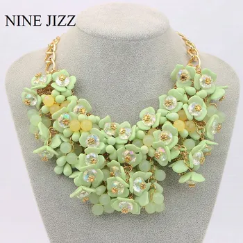 NINEJIZZ Women’s Collar Daisy Flower Necklace Crystal Resin Necklace Statement Jewelry for Women Pendant Accessories Sexy Chain
NINEJIZZ Women’s Collar Daisy Flower Necklace Crystal Resin Necklace Statement Jewelry for Women Pendant Accessories Sexy Chain