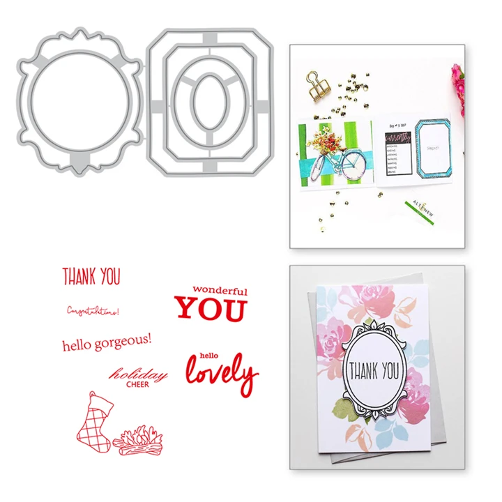 YaMinSanNiO Frame Clear Stamps Metal Cutting Dies Border Scrapbooking For Making Cards Decorative Embossing DIY Crafts Stencils
YaMinSanNiO Frame Clear Stamps Metal Cutting Dies Border Scrapbooking For Making Cards Decorative Embossing DIY Crafts Stencils