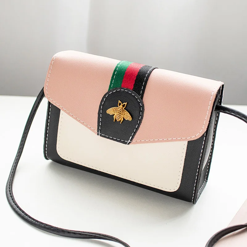 Bag Women's 2019 New Style Korean-style Mini WOMEN'S Bag Small Bee Contrast Color Shoulder Bag Oblique Mobile Phone Bag
Bag Women's 2019 New Style Korean-style Mini WOMEN'S Bag Small Bee Contrast Color Shoulder Bag Oblique Mobile Phone Bag