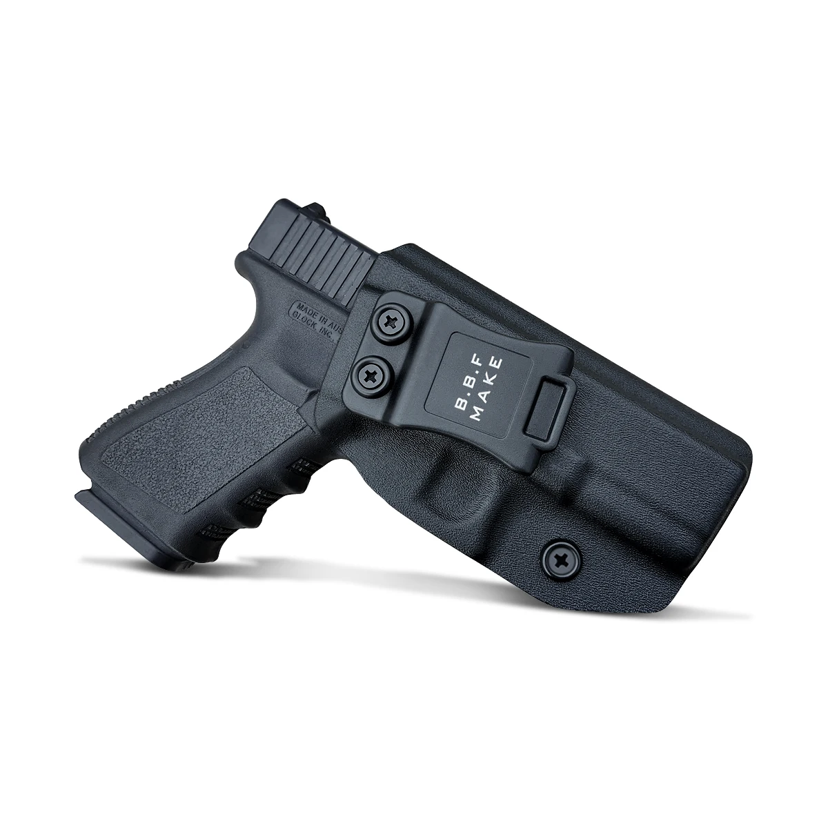 BBF Make Glock 19 Holster IWB Kydex Holster Custom Fit: Glock 19 19X / Glock 23 / Glock 25 / Glock 32 / Glock 45 (Gen 3 4 5)
BBF Make Glock 19 Holster IWB Kydex Holster Custom Fit: Glock 19 19X / Glock 23 / Glock 25 / Glock 32 / Glock 45 (Gen 3 4 5)