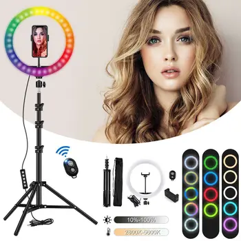 Hiyork Set Photo LED Ring Fill Light 12inch Dimmable Camera Phone 26CM Ring Lamp With Stand Tripod For Makeup Video Live Studio
Hiyork Set Photo LED Ring Fill Light 12inch Dimmable Camera Phone 26CM Ring Lamp With Stand Tripod For Makeup Video Live Studio