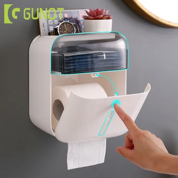GUNOT Portable Toilet Paper Holder Home Bathroom Tissue Box Wall-mount Hygienic Paper Dispenser Storage Box Bathroom Accessories
GUNOT Portable Toilet Paper Holder Home Bathroom Tissue Box Wall-mount Hygienic Paper Dispenser Storage Box Bathroom Accessories
