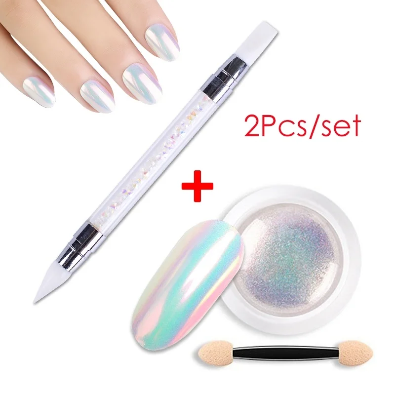 2Pcs/set 0.3g Neon Unicorn Holo Mirror Powder Aurora Pigment Nail Art Glitter Mermaid Rainbow Chrome Powder Nail DIY Decoration
2Pcs/set 0.3g Neon Unicorn Holo Mirror Powder Aurora Pigment Nail Art Glitter Mermaid Rainbow Chrome Powder Nail DIY Decoration