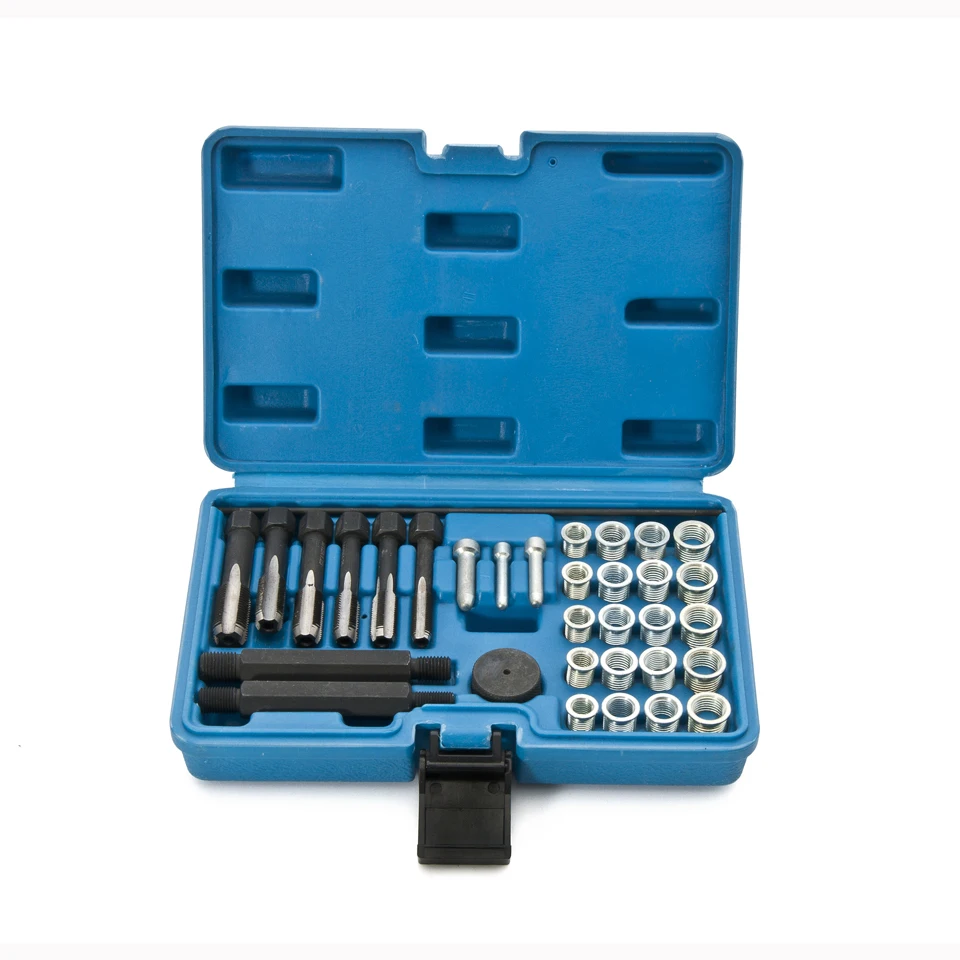 automotive repairing tool Glow Plug Thread Repair Tool Kit Set 33pc Cylinder Heads M8 M10 M12 M14
automotive repairing tool Glow Plug Thread Repair Tool Kit Set 33pc Cylinder Heads M8 M10 M12 M14
