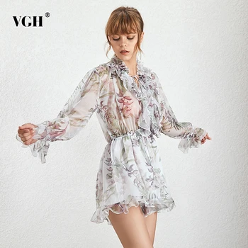 VGH Casual Print Women's Jumpsuit V Neck Long Flare Sleeve High Waist Loose Short Jumpsuits Female Fashion 2020 Spring Clothing
VGH Casual Print Women's Jumpsuit V Neck Long Flare Sleeve High Waist Loose Short Jumpsuits Female Fashion 2020 Spring Clothing