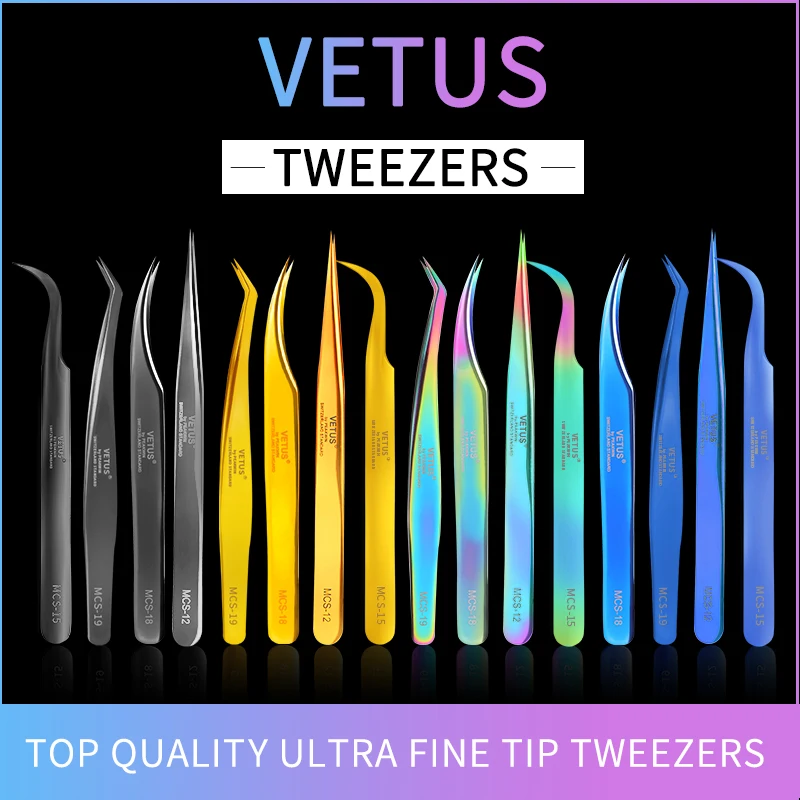Vetus MCS Series Tweezers Premium Beauty Makeup volume Tweezers Eyelash Extension Scissor false eyelash Ultra Fine Tip Tweezers
Vetus MCS Series Tweezers Premium Beauty Makeup volume Tweezers Eyelash Extension Scissor false eyelash Ultra Fine Tip Tweezers