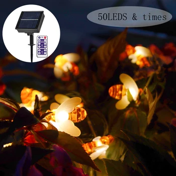 Honey Bee Shape LED Solar String Light Outdoor Garden Waterproof Fairy String Lights Christmas Party Decor Lamp
Honey Bee Shape LED Solar String Light Outdoor Garden Waterproof Fairy String Lights Christmas Party Decor Lamp