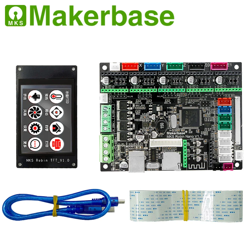 Материнская плата STM32 MKS Robin Nano 2 4 8 3 дюйма сенсорный дисплей аппаратное