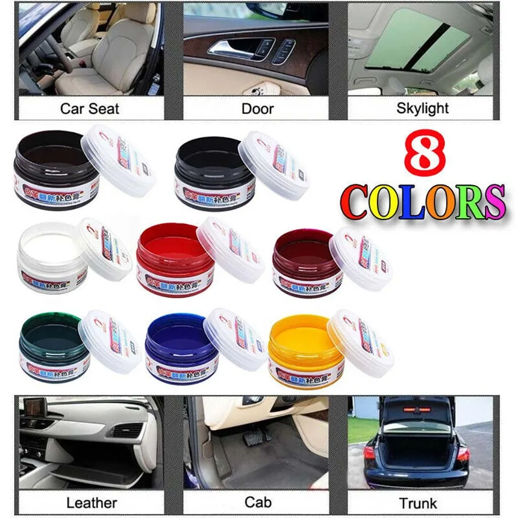Car Leather Seat Refurbishment Repair Leather Repair Filler Wipe Repair Cream Patch Dyed Complementary Color Renovation 8 Color
Car Leather Seat Refurbishment Repair Leather Repair Filler Wipe Repair Cream Patch Dyed Complementary Color Renovation 8 Color