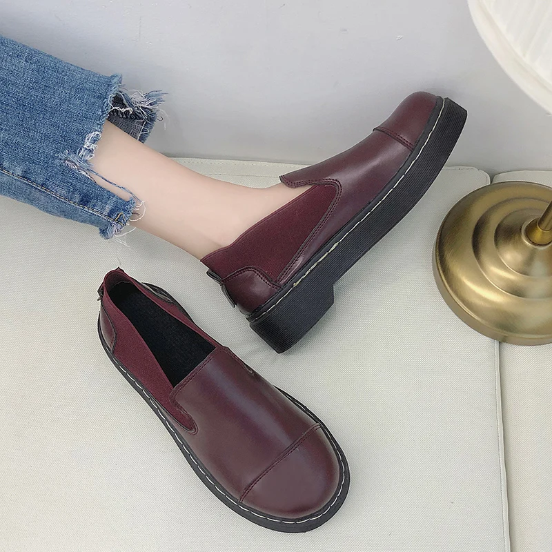 British Style 2019 Women Shoes Modis Oxfords Women's Shallow Mouth Casual Female Sneakers All-Match Round Toe Slip-on Preppy
British Style 2019 Women Shoes Modis Oxfords Women's Shallow Mouth Casual Female Sneakers All-Match Round Toe Slip-on Preppy