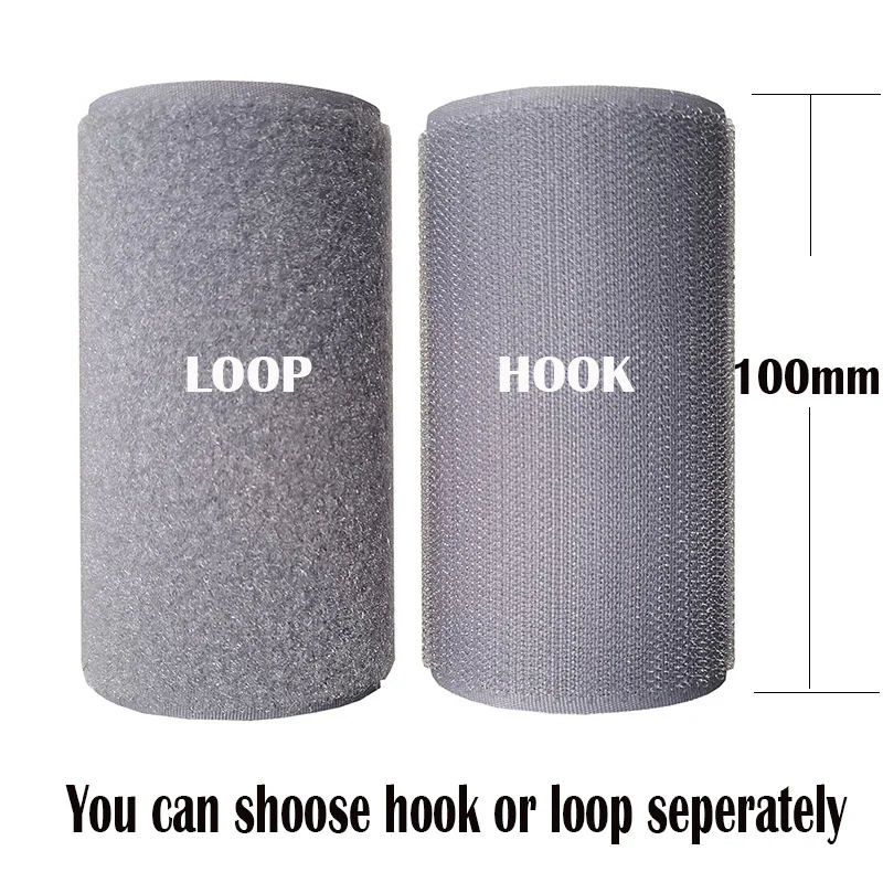10cm Width Gray nylon velcros no self adhesive tape hook loop magic fastener sewing sticker strip clothing stick | Дом и сад