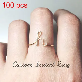 Wholesale(100pcs/lot) Metal A-Z Initial Letters Rings for Women Girls Gold/Rose Gold Alphabet Name Rings Wedding Jewelry
Wholesale(100pcs/lot) Metal A-Z Initial Letters Rings for Women Girls Gold/Rose Gold Alphabet Name Rings Wedding Jewelry