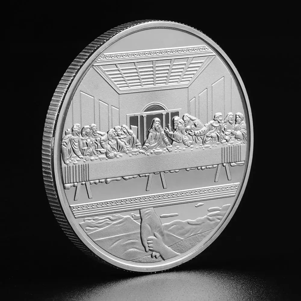 Jesus The Last Supper Commemorative Challenge Coin Christianism Silver Promotional Event Commemorative Coin Gift Collection
Jesus The Last Supper Commemorative Challenge Coin Christianism Silver Promotional Event Commemorative Coin Gift Collection