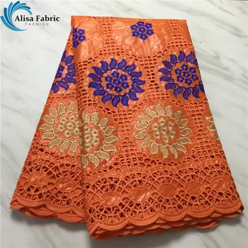 Alisa french bazin riche orange lace african cotton fabrics 2020 high quality sunflower embroidered hollow out design for sewing
Alisa french bazin riche orange lace african cotton fabrics 2020 high quality sunflower embroidered hollow out design for sewing