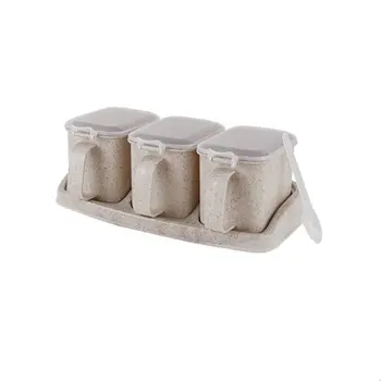 Seasoning Rack Spice Pots,Seasoning Box,Storage Container Condiment Jars ,Cruet with Cover and Spoon
Seasoning Rack Spice Pots,Seasoning Box,Storage Container Condiment Jars ,Cruet with Cover and Spoon