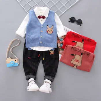 2020 New Fall Boys and Girls Clothing Sweater Vest Three Piece Set 
2020 New Fall Boys and Girls Clothing Sweater Vest Three Piece Set