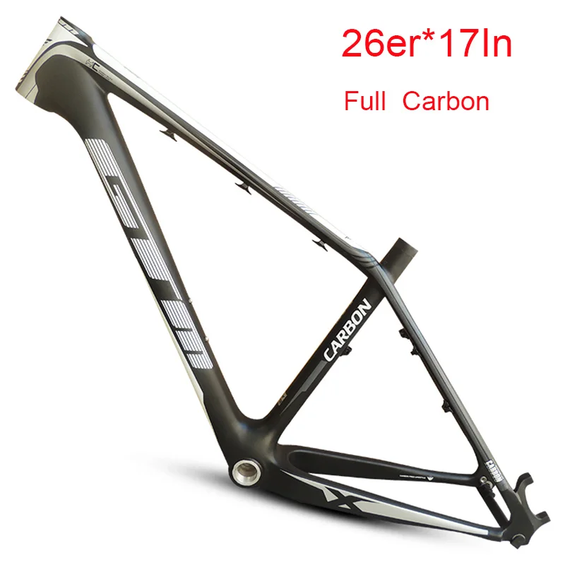 Full Carbon Disc Brake Matte 26er Mountain Bike Frame 16/17inch Track MTB Bicycle Frame
Full Carbon Disc Brake Matte 26er Mountain Bike Frame 16/17inch Track MTB Bicycle Frame