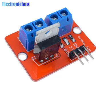 

5PCS Top Mosfet Button IRF520 Mosfet Driver Module For Arduino MCU ARM Raspberry Pi 3.3v-5V IRF520 Power MOS PWM Dimming LED