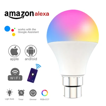 1/2/3pcs Wifi Smart LED Light Bulb 9W E27/ B22 RGB RGBW RGB Light Bulb For Amazon Alexa/ Google Home App Remote Control
1/2/3pcs Wifi Smart LED Light Bulb 9W E27/ B22 RGB RGBW RGB Light Bulb For Amazon Alexa/ Google Home App Remote Control
