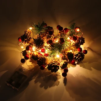 LED String Light Copper Wire Pine Cone Fariy Light Battery Operated Garland Decoration DIY Wedding Christmas Light Party Lights
LED String Light Copper Wire Pine Cone Fariy Light Battery Operated Garland Decoration DIY Wedding Christmas Light Party Lights