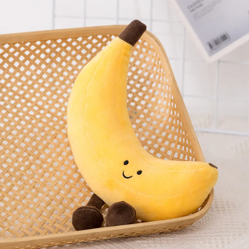 

16-25cm High Quality Soft Eggplant Peach Banana Pear Plush Toys Stuffed Creative Pillow Doll For Kids Girls Nice Gifts RoomDecor