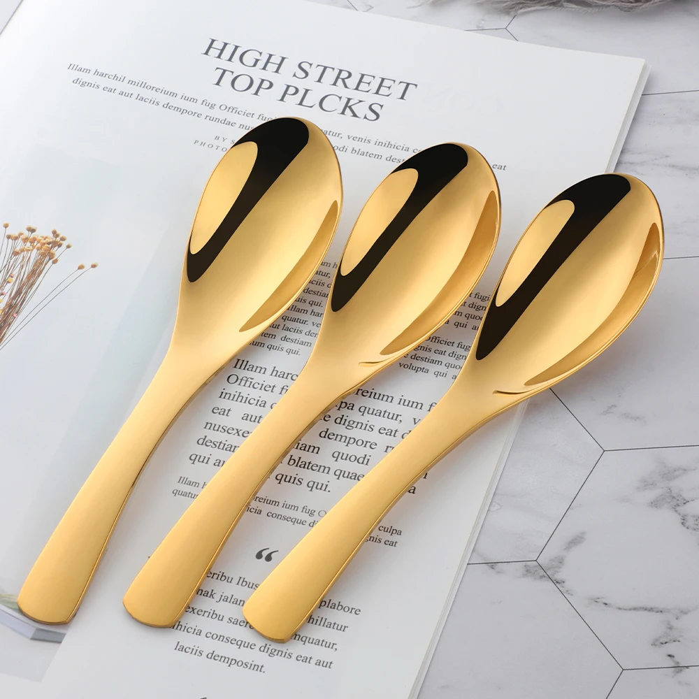 3PCS/Set 304 Stainless Steel Spoon Colorful 3 Sizes Large Rice Soup Spoon Kids Ice Cream Dessert Spoon Kitchen Dinner Tableware
3PCS/Set 304 Stainless Steel Spoon Colorful 3 Sizes Large Rice Soup Spoon Kids Ice Cream Dessert Spoon Kitchen Dinner Tableware