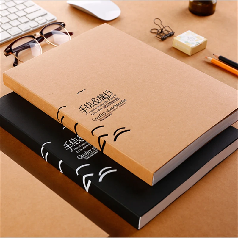 A4 Hand-Painted Travel Sketchbook Kraft Cover Paint Paper Color Lead Needle Pen Painting Diary Journal Student Notepad Memo
A4 Hand-Painted Travel Sketchbook Kraft Cover Paint Paper Color Lead Needle Pen Painting Diary Journal Student Notepad Memo