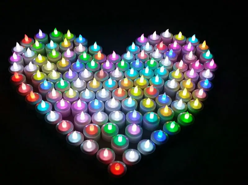 

set of 4/6/12pcs Remote Controlled Rechargeable Tea Light LED Candle Flickering Flameless TeaLight Multicolor Party Wedding Deco