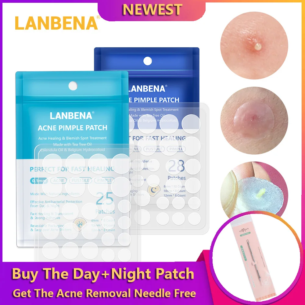 LANBENA Day + Night Acne Removal Pimple Patch Tea Tree Extract Invisible Stickers Acne Treatment Pimple Remover Face Skin Care
LANBENA Day + Night Acne Removal Pimple Patch Tea Tree Extract Invisible Stickers Acne Treatment Pimple Remover Face Skin Care