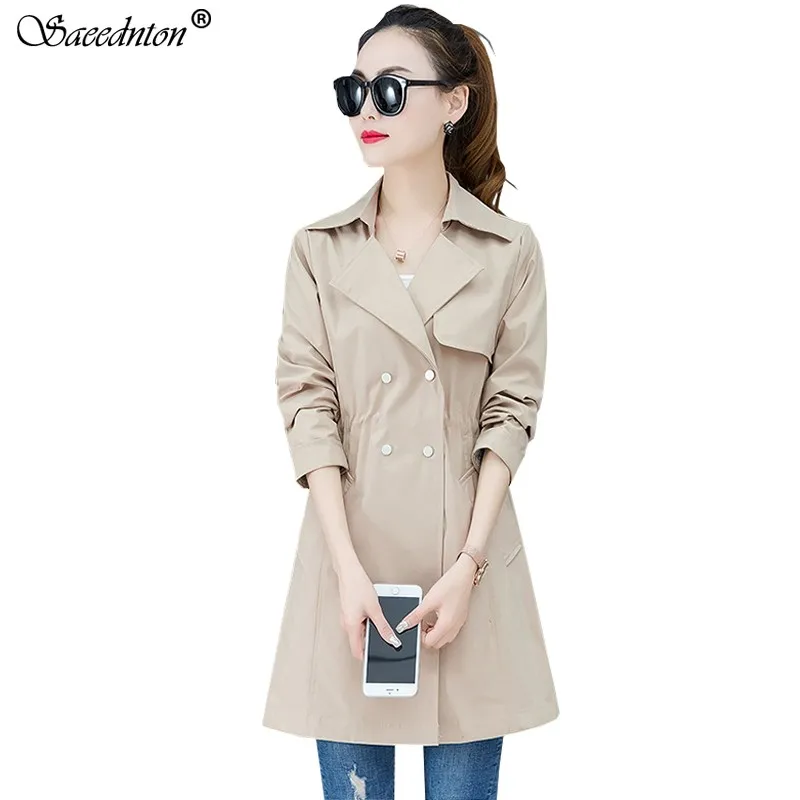 2020 New Spring Autumn Casual Thin Trench Coat Double Breasted Trench Coat Woman Long Windbreakers Trench Coat Women Overcoat
2020 New Spring Autumn Casual Thin Trench Coat Double Breasted Trench Coat Woman Long Windbreakers Trench Coat Women Overcoat