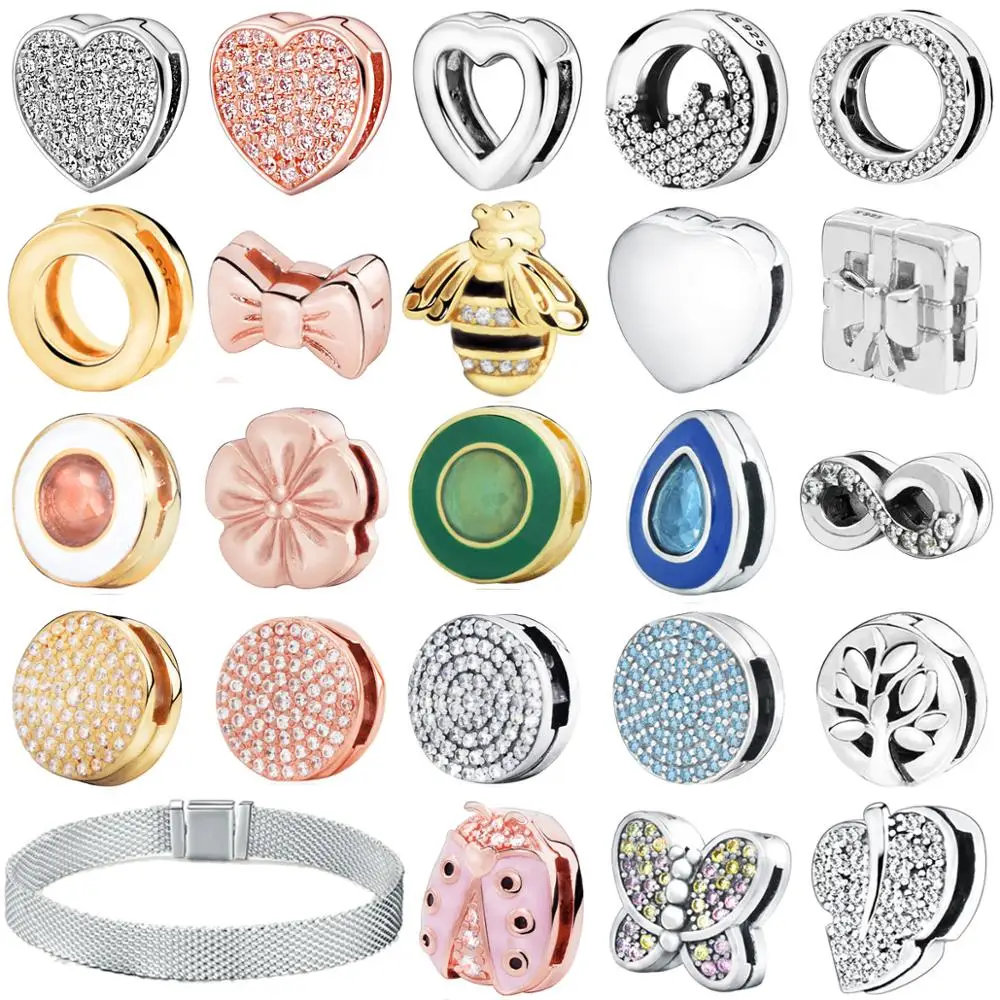 Fashion 925 Sterling Silver Beads Dazzling Round Clips Charms fit Original Pandora Reflexion Bracelets Women DIY Jewelry
Fashion 925 Sterling Silver Beads Dazzling Round Clips Charms fit Original Pandora Reflexion Bracelets Women DIY Jewelry