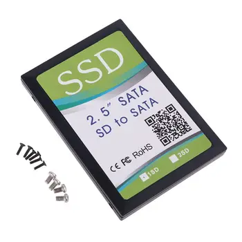 SD/SDHC/SDXC/MMC Flash Memory Card to SATA Adapter with Enclosure for 2.5" SATA SSD Accessories
SD/SDHC/SDXC/MMC Flash Memory Card to SATA Adapter with Enclosure for 2.5" SATA SSD Accessories