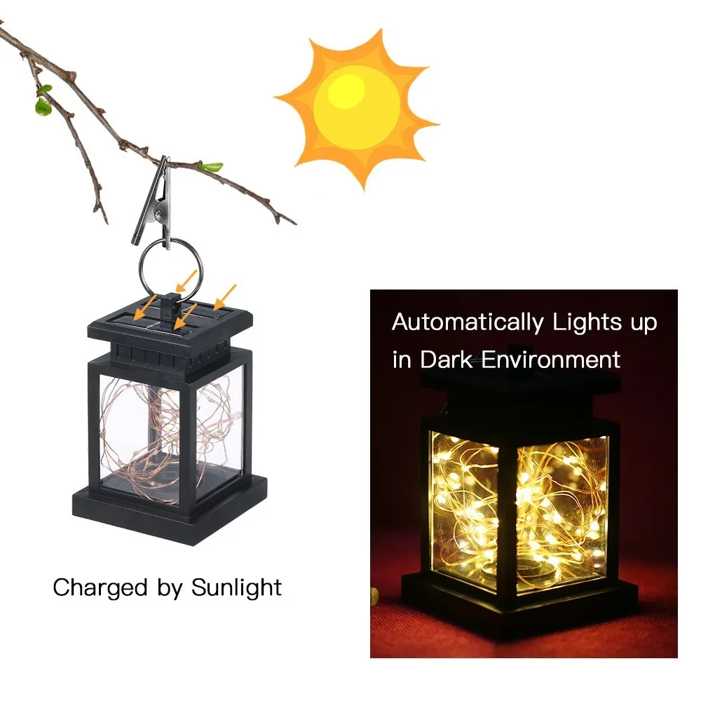Solar Powered Lantern Lamp with Clip Warm White 30 LEDs Copper Wire IP44 Water-resistant Outdoor Hanging Lamp Decorative Fairy S
Solar Powered Lantern Lamp with Clip Warm White 30 LEDs Copper Wire IP44 Water-resistant Outdoor Hanging Lamp Decorative Fairy S