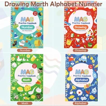 Magic Practice Copybook Set Portable Handwriting Workbook Reusable Tracing Groovebook Magic Learning Stationery
Magic Practice Copybook Set Portable Handwriting Workbook Reusable Tracing Groovebook Magic Learning Stationery