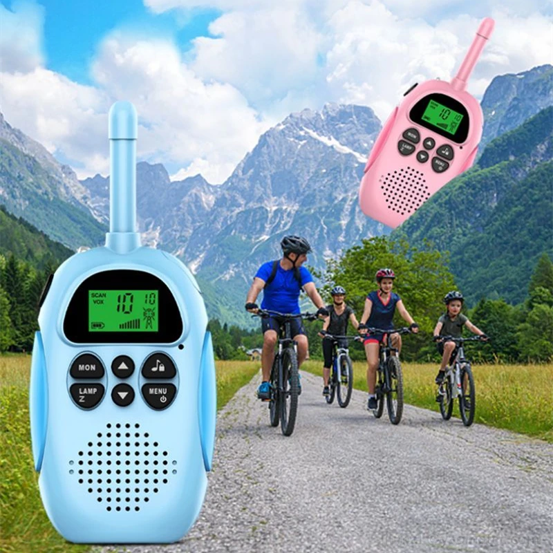 Children's Walkie Talkie Kids Mini Toys Handheld Transceiver 3KM Range UHF Radio Lanyard Interphone For Birthday Gift 2pcs/Set
Children's Walkie Talkie Kids Mini Toys Handheld Transceiver 3KM Range UHF Radio Lanyard Interphone For Birthday Gift 2pcs/Set