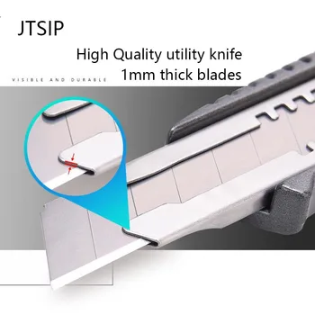 JTSIP Heavy Duty Utility Knife Security Cutting Paper Cutter Screw Locking Utility Knife Office Stationery Letter Opener Knives
JTSIP Heavy Duty Utility Knife Security Cutting Paper Cutter Screw Locking Utility Knife Office Stationery Letter Opener Knives