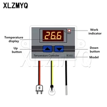 W3001 10A 12V 24V 220V AC Digital LED Temperature Controller XH-W3001 For Incubator Cooling Heating Switch Thermostat NTC Sensor
W3001 10A 12V 24V 220V AC Digital LED Temperature Controller XH-W3001 For Incubator Cooling Heating Switch Thermostat NTC Sensor