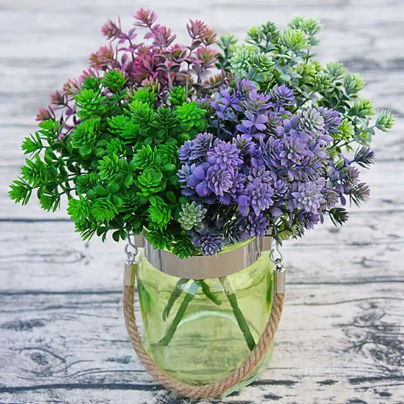 7 forks 28 Heads Branch Succulent Plants Artificial Fall Leaves Flores DIY Artificiais Wedding Decoration Plant Fake Flowers
7 forks 28 Heads Branch Succulent Plants Artificial Fall Leaves Flores DIY Artificiais Wedding Decoration Plant Fake Flowers