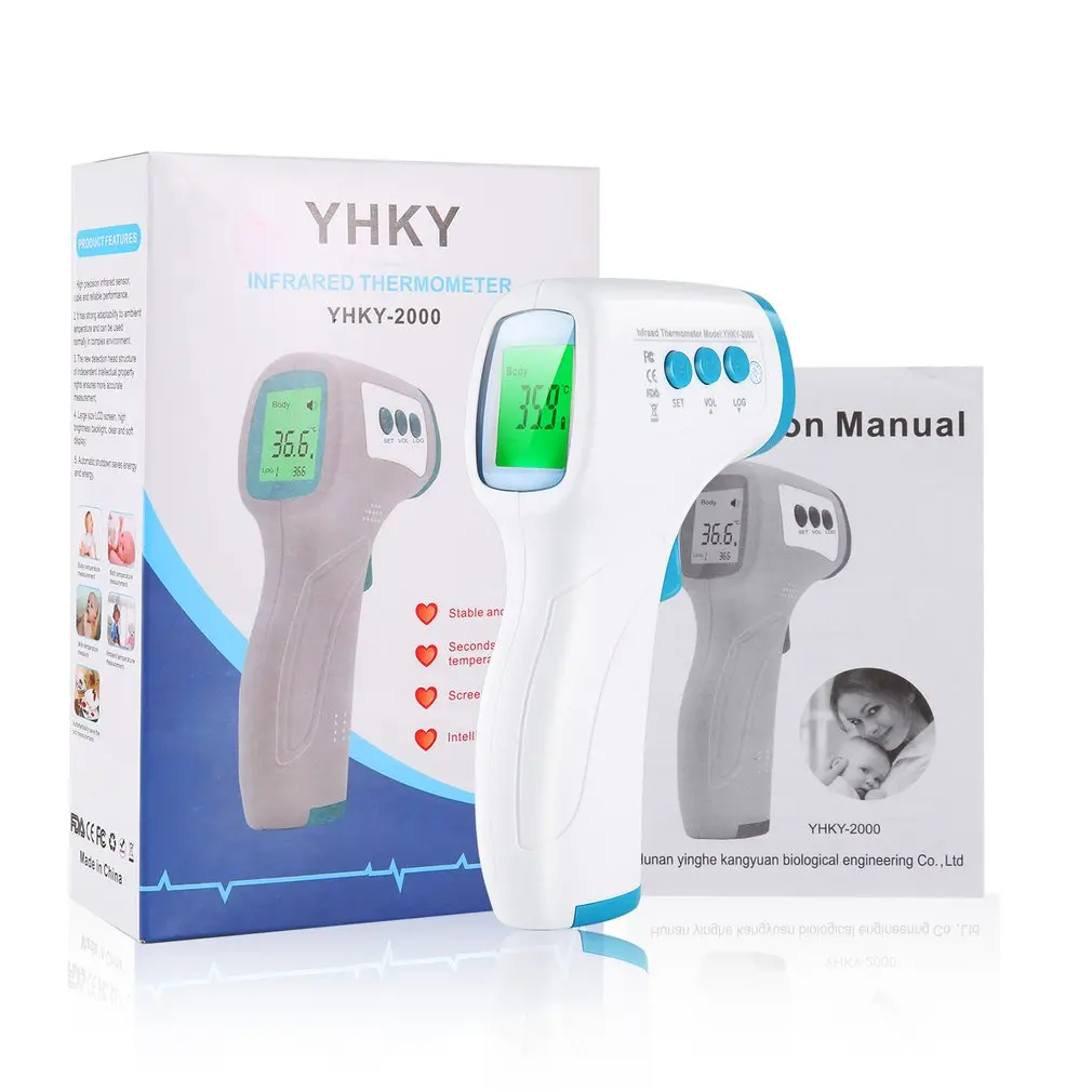 Non-contact Infrared LCD Monitor Infrared Thermometer Infrared Forehead Thermometer Laser Precise Digital Temperature Device
Non-contact Infrared LCD Monitor Infrared Thermometer Infrared Forehead Thermometer Laser Precise Digital Temperature Device
