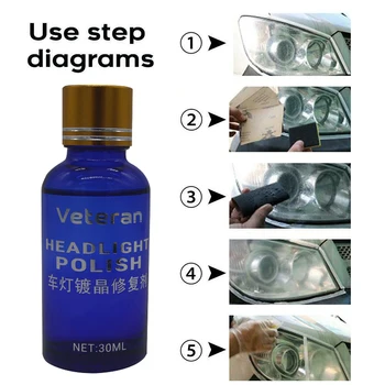 Cleaning Agent 30ML Car Headlight Cleaning Repairing Fluid Repair Refurbishment Fluid Detergent Car Light Scratch Remover
Cleaning Agent 30ML Car Headlight Cleaning Repairing Fluid Repair Refurbishment Fluid Detergent Car Light Scratch Remover