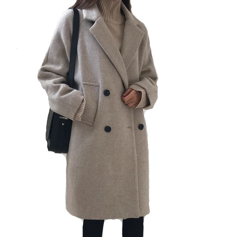 Фото Женское шерстяное пальто длинное зимнее 2020 | Женская одежда