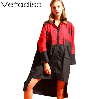 Vefadisa Large size Women Trench Coat 2020 Autumn Irregular Shirt Coat Bat Sleeves Mid-length Hit color Trench Coat Red LHX132
Vefadisa Large size Women Trench Coat 2020 Autumn Irregular Shirt Coat Bat Sleeves Mid-length Hit color Trench Coat Red LHX132