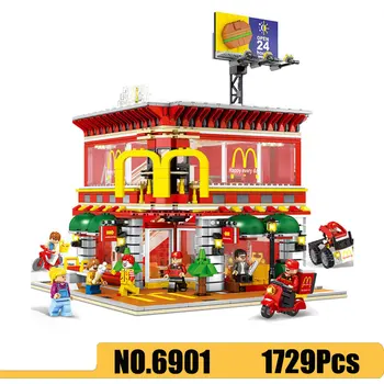 Compatible Legoings City Street View 4in1 Colonel Fast Food Hamburger Shop With LED Light Model Building Blocks Brick Toys Gift
Compatible Legoings City Street View 4in1 Colonel Fast Food Hamburger Shop With LED Light Model Building Blocks Brick Toys Gift