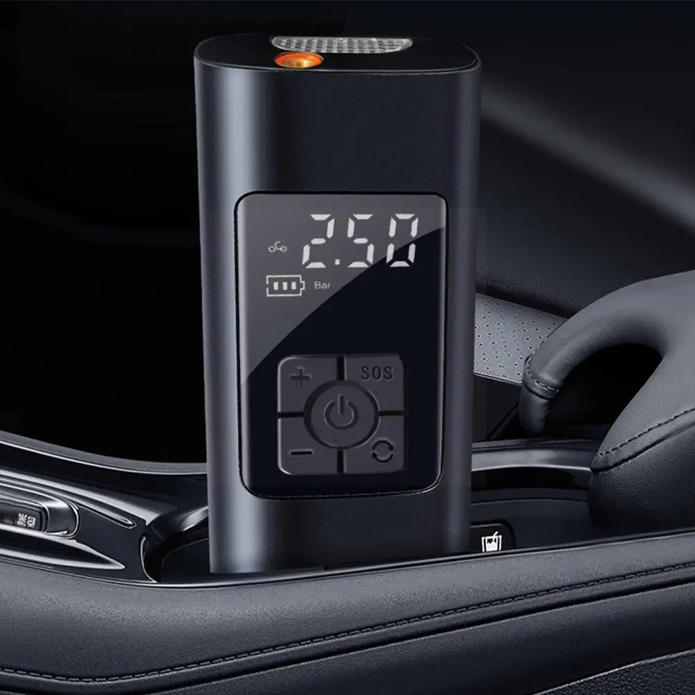 Car Air Pump Portable Wireless Compressor Tire Bicycle Led With Inflation Inflator Deflector Light Motorcycle Balloon T N3z9 | Автомобили