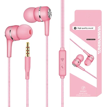 New simple style earphone universal headset with microphone for Android IOS Stereo
New simple style earphone universal headset with microphone for Android IOS Stereo