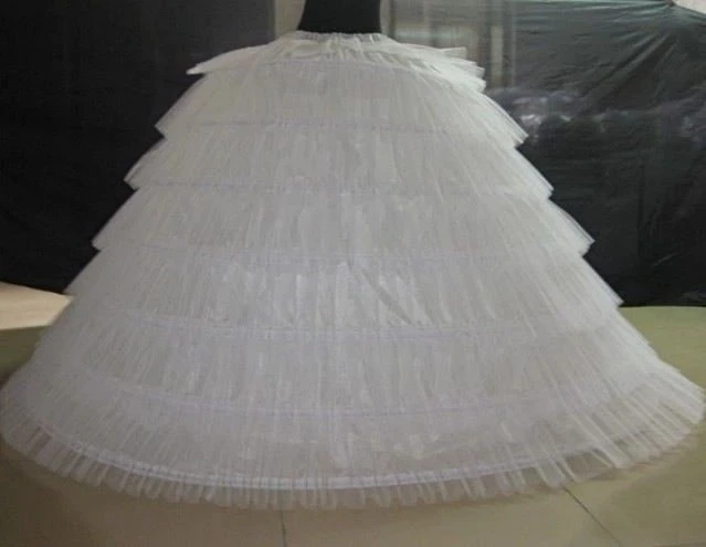 6 Hoops 6 Tieres Tulle Black White Super Puffy Petticoats Ball Gown Dresses Wedding Dresses Underskirt Crinoline Diameter 120cm
6 Hoops 6 Tieres Tulle Black White Super Puffy Petticoats Ball Gown Dresses Wedding Dresses Underskirt Crinoline Diameter 120cm